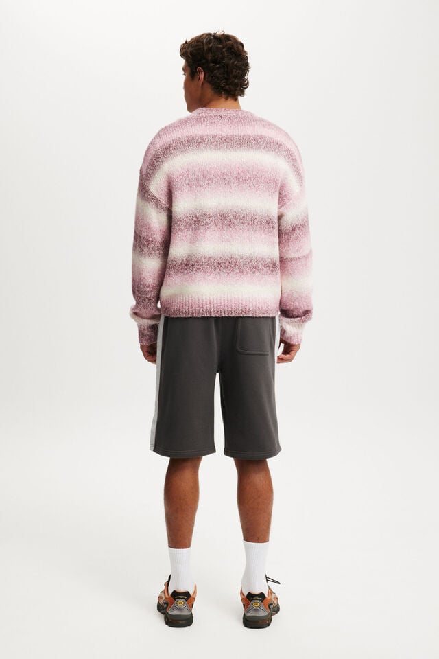 Cotton On Super Baggy Fleece Short Faded Slate / Vintage White