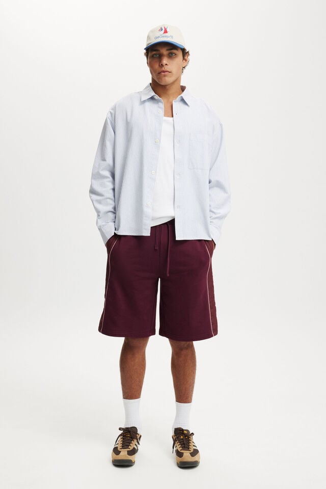 cotton on Super Baggy Fleece Short velvet plum / burgundy
