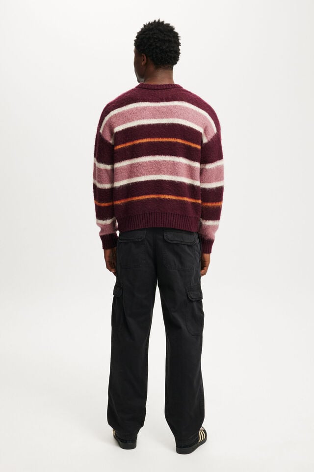 Cotton On Tactical Cargo Pant Jet Black Herringbone