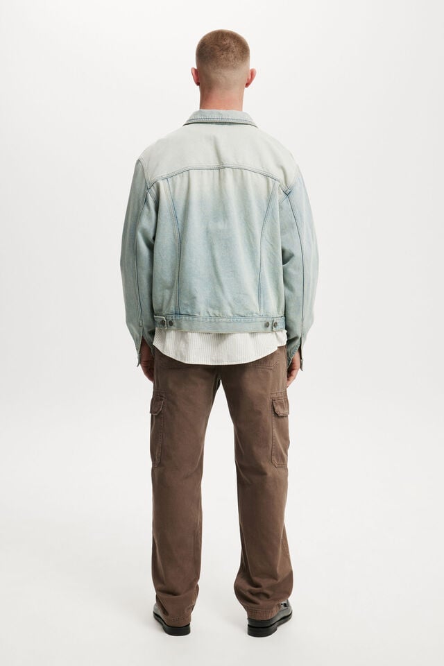 Cotton On Tactical Cargo Pant Vintage Dark Brown Herringbone