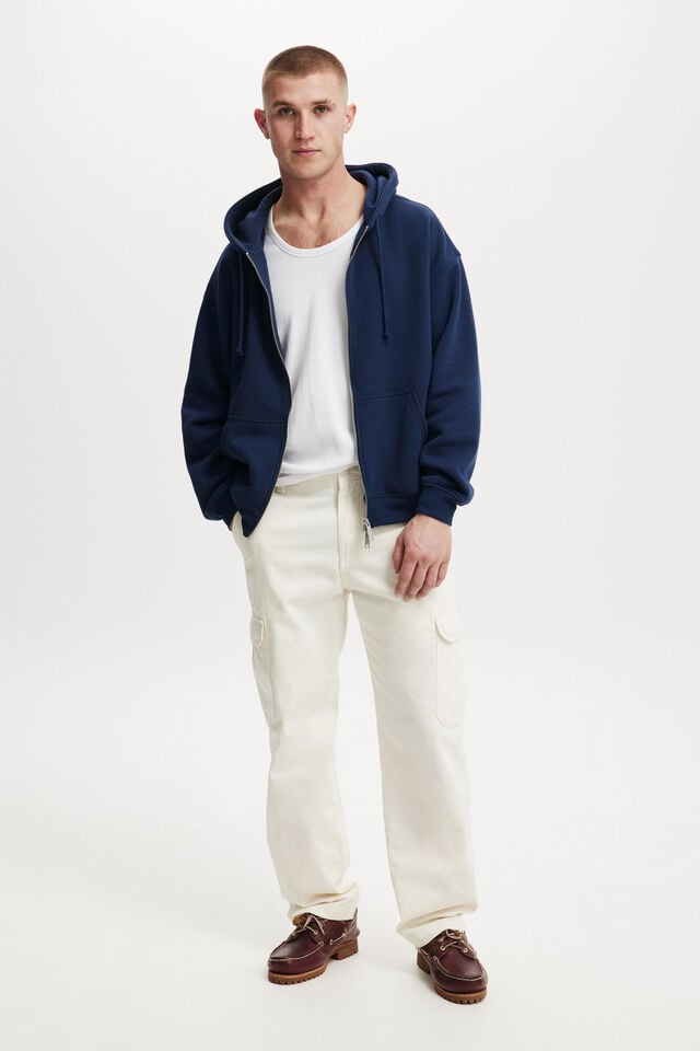 cotton on Tactical Cargo Pant vintage ecru herringbone