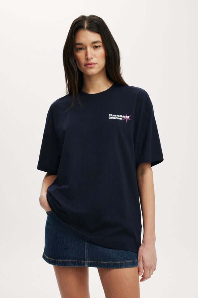 Cotton On The Boxy Graphic Tee Cosmic Avenue/ Total Eclipse