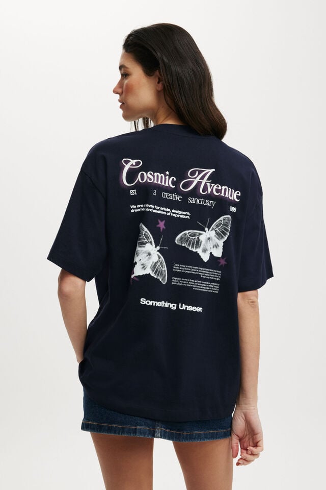 cotton on The Boxy Graphic Tee cosmic avenue/ total eclipse