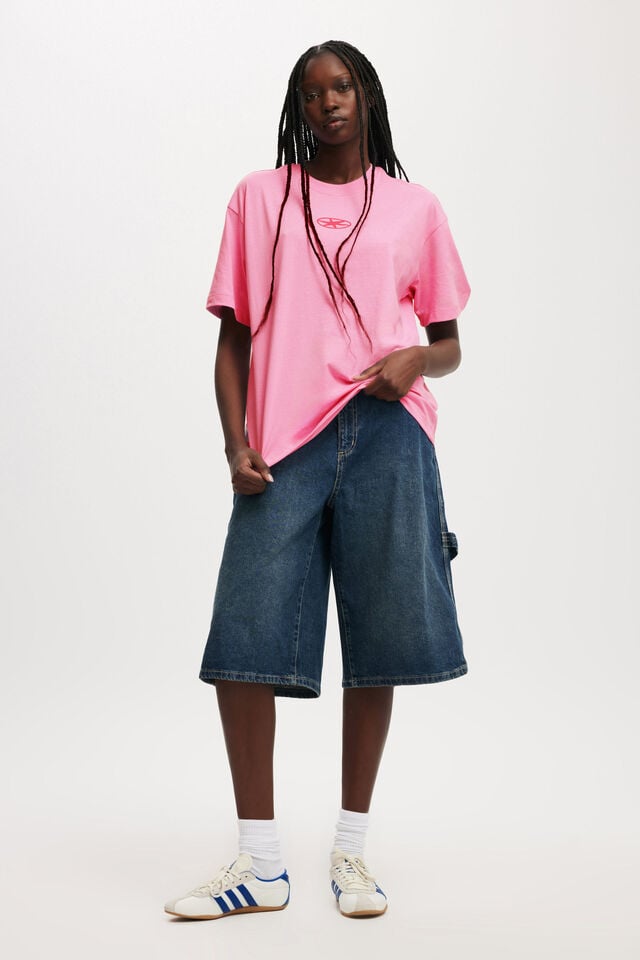 Cotton On The Boxy Graphic Tee Dreamstate/ Lollipop Pink