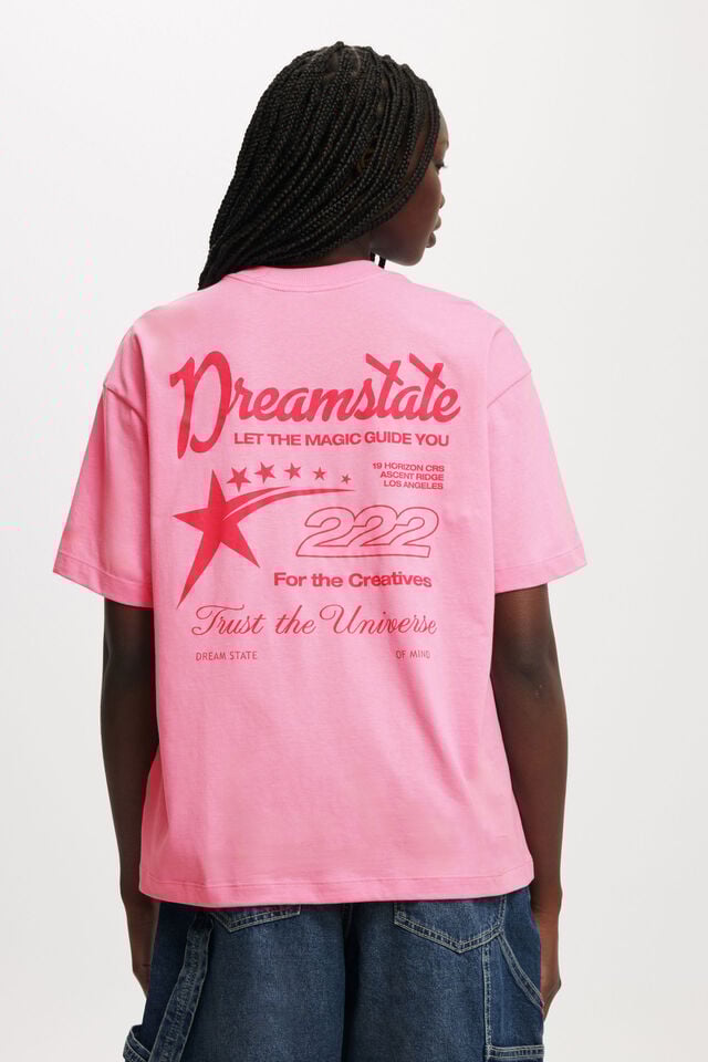 Cotton On The Boxy Graphic Tee Dreamstate/ Lollipop Pink