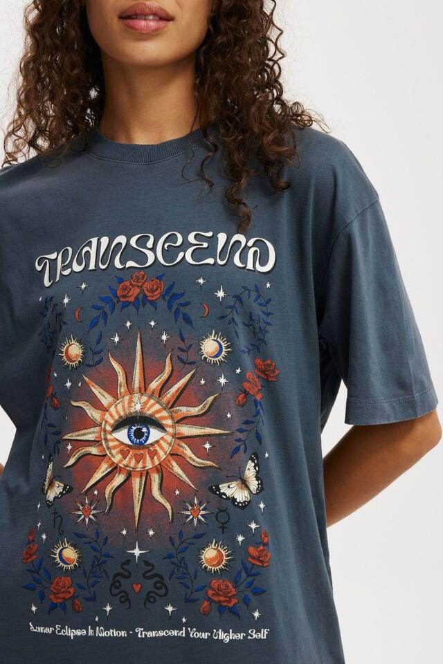 Cotton On The Boxy Graphic Tee Transcend/ Slate Blue