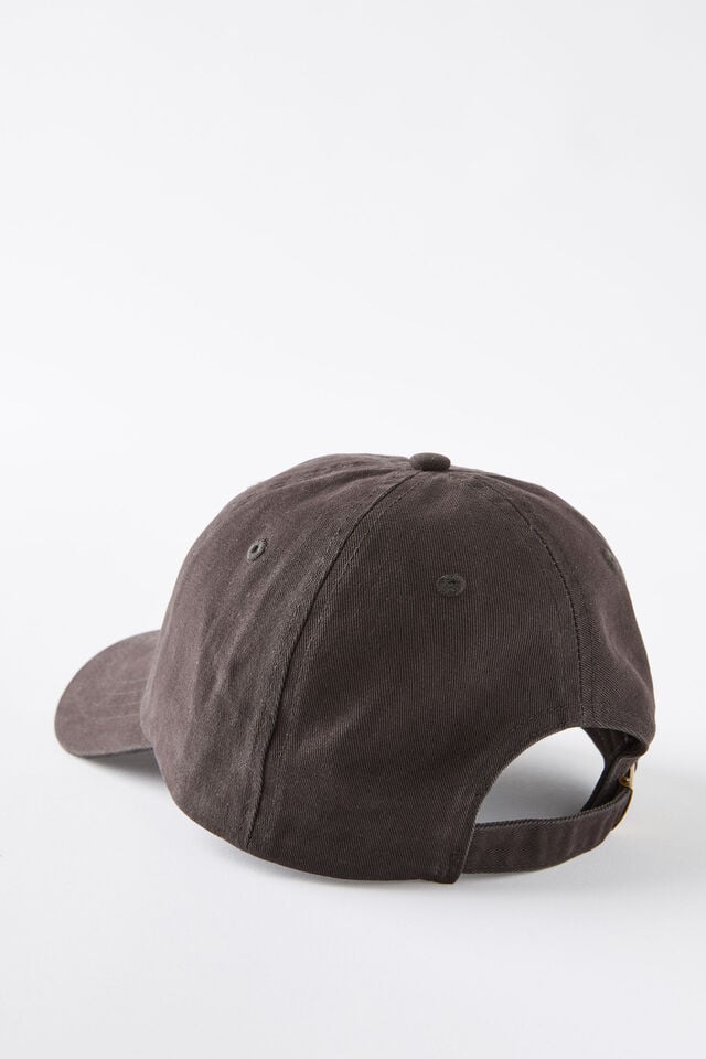 Cotton On The Classic Cap Hand Drawn Flowers/charcoal