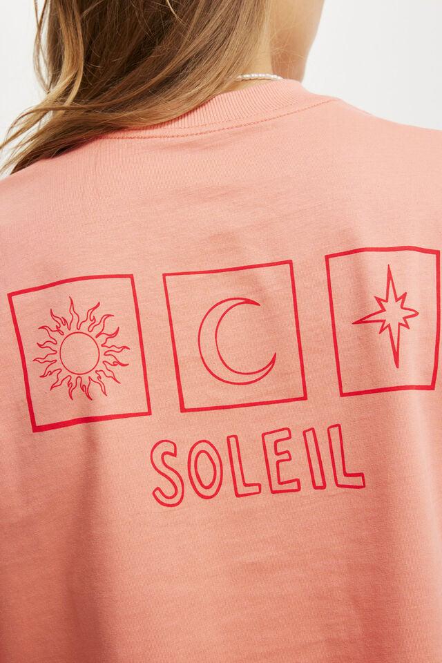 Cotton On The Cropped Boxy Graphic Tee Soleil/ Nectarine