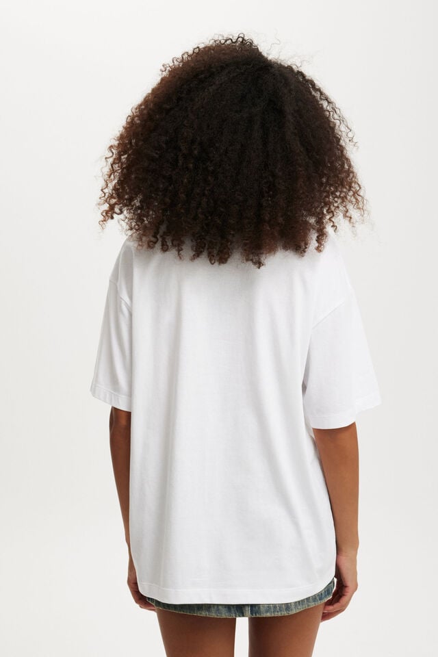 Cotton On The Lcn Boxy Graphic Tee Lcn Br Martu Shapes/ White