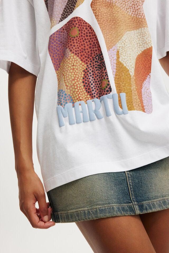 Cotton On The Lcn Boxy Graphic Tee Lcn Br Martu Shapes/ White