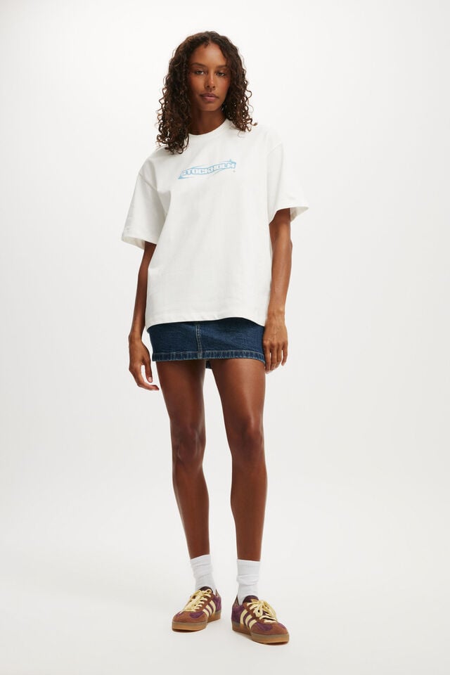 Cotton On The Premium Boxy Graphic Tee Stockholm / Vintage White