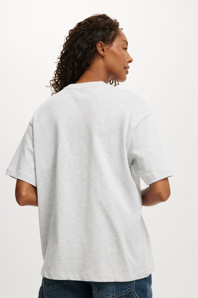 Cotton On The Premium Boxy Graphic Tee Vienna / Soft Grey Marle