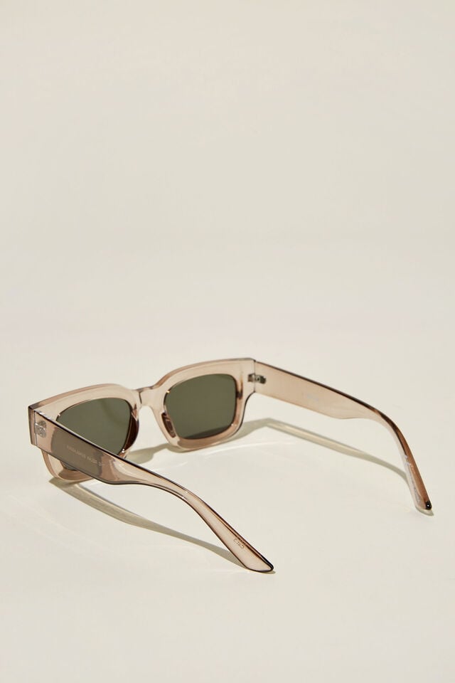 Cotton On The Relax Sunglasses Cola Crystal/dark Green
