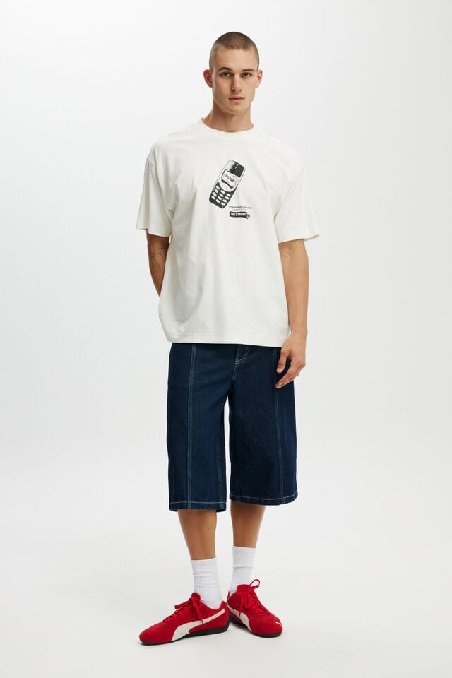 Cotton On The Streets Box Fit T-Shirt Lcn Cor Vintage White / The Streets - Pirate