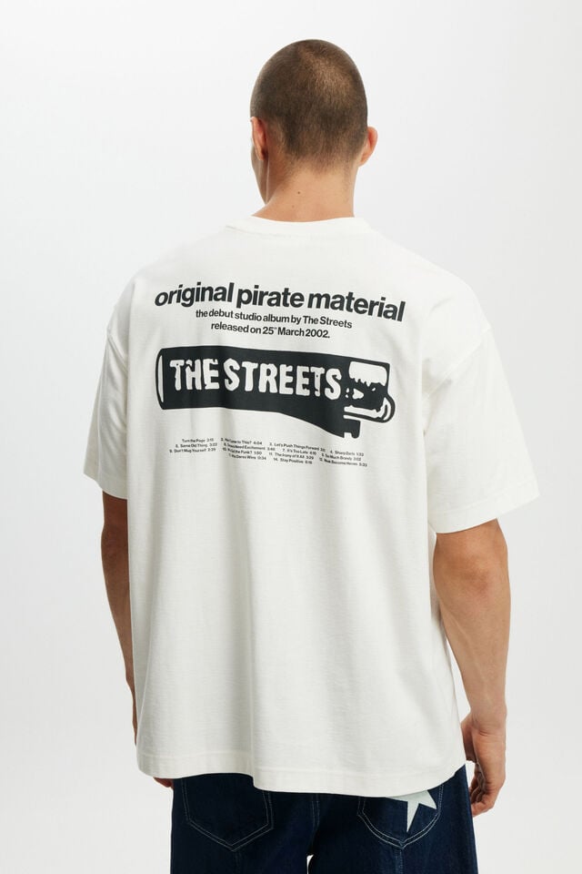 Cotton On The Streets Box Fit T-Shirt Lcn Cor Vintage White / The Streets - Pirate