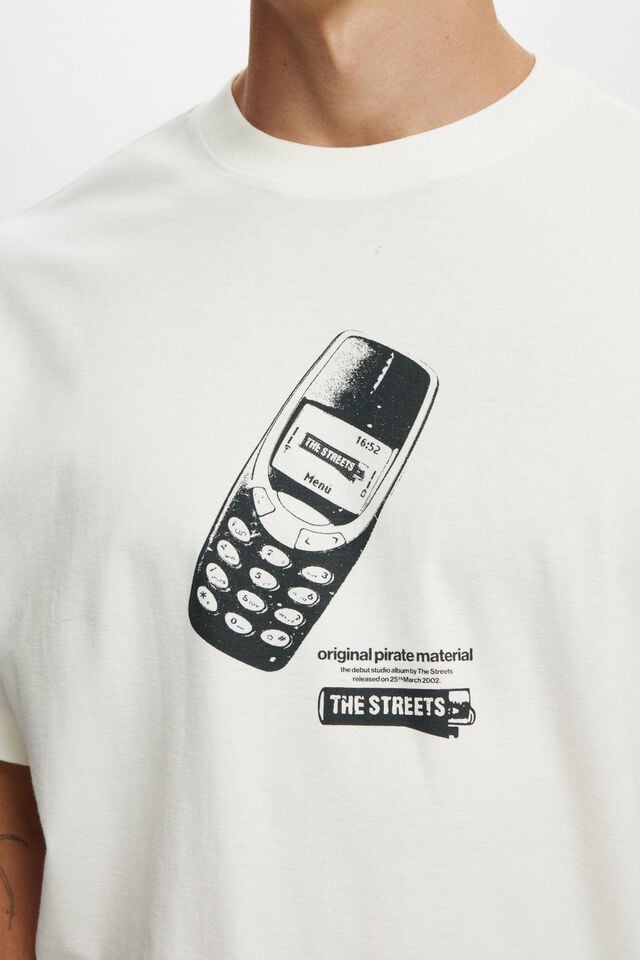 Cotton On The Streets Box Fit T-Shirt Lcn Cor Vintage White / The Streets - Pirate