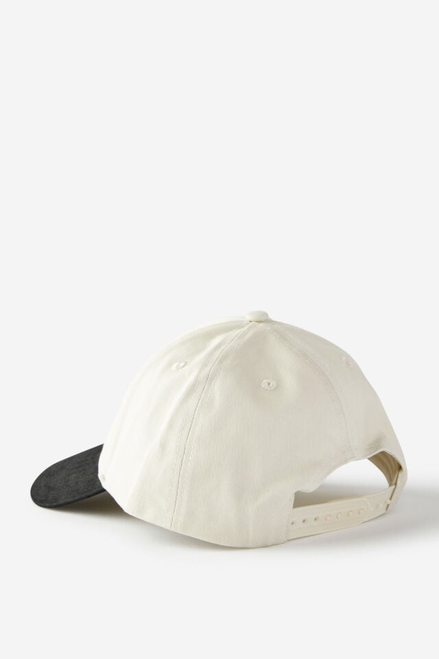 Cotton On Tylah Saunders 6 Panel Ball Cap Lcn Tylah Saunders Bone/black/circle