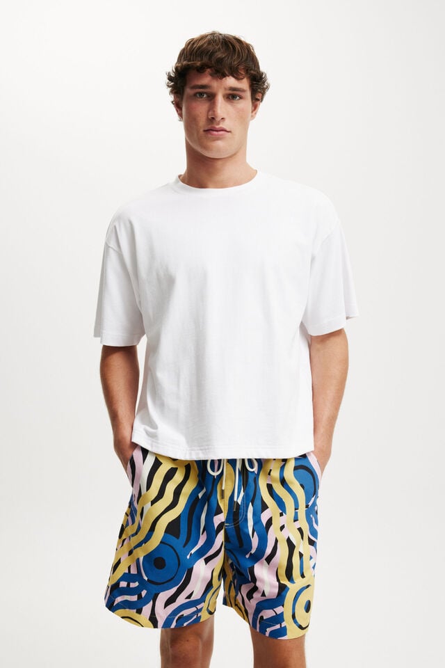 Cotton On Tylah Saunders Short Lcn Bra Black/lilac/gold/tylah Saunders-place