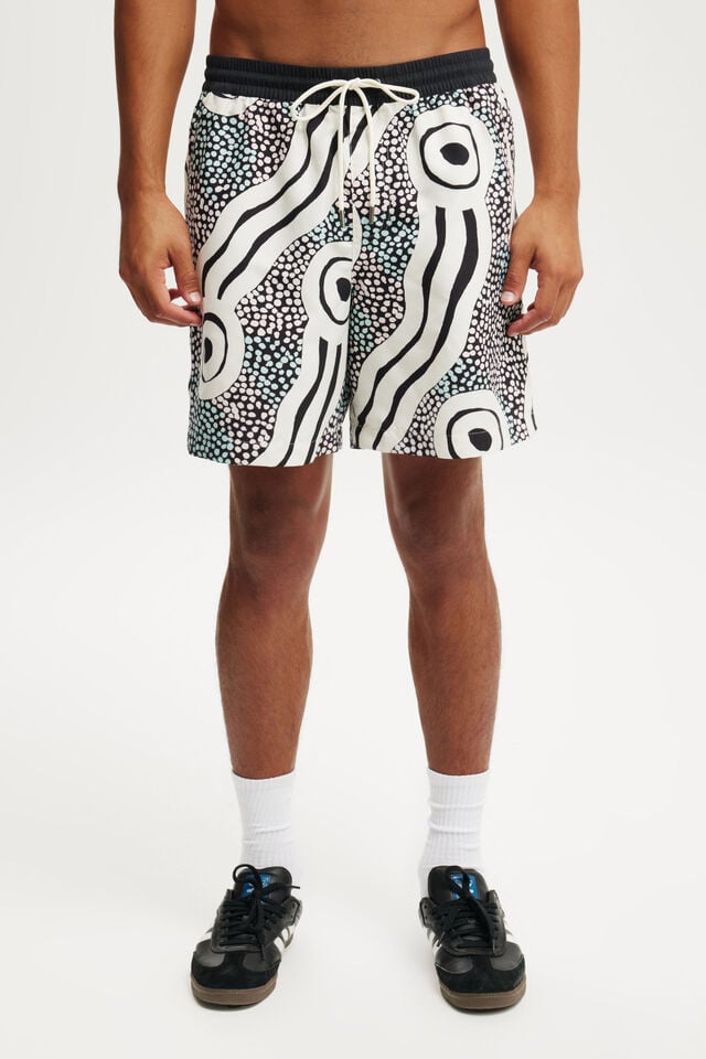 Cotton On Tylah Saunders Short Lcn Bra Black/white/tylah Saunders-place Of C