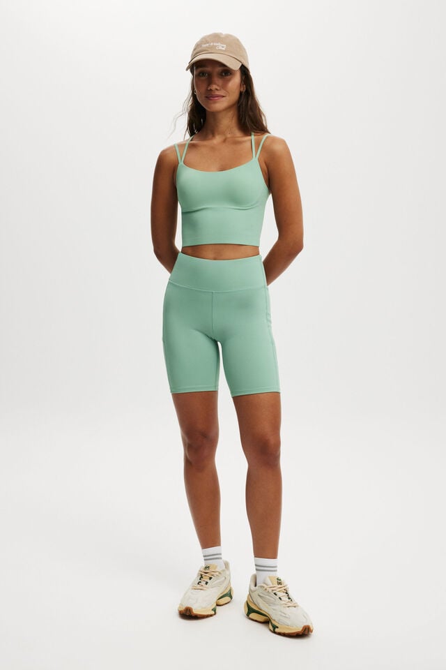 cotton on Ultra Luxe Mesh Pocket Bike Short malachite green