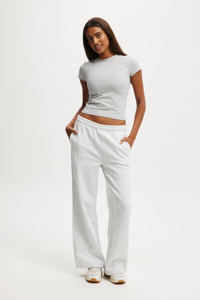 Cotton On Ultra Soft Fitted Tshirt Light Grey Marle