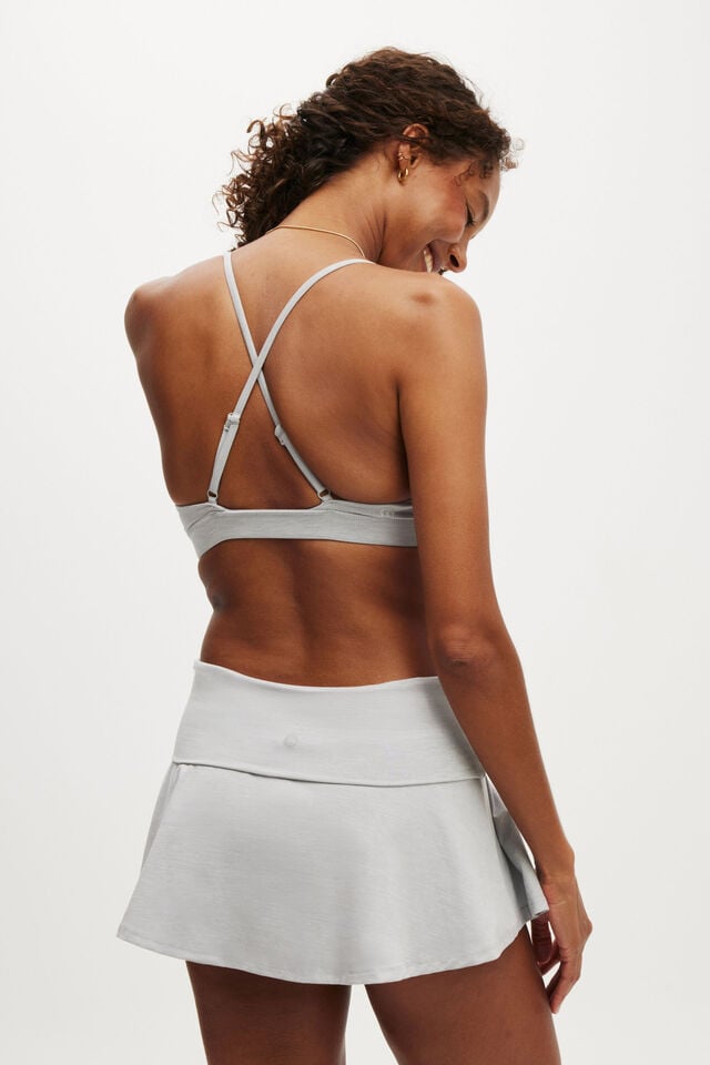 Cotton On Ultra Soft High Apex Crop Light Grey Marle