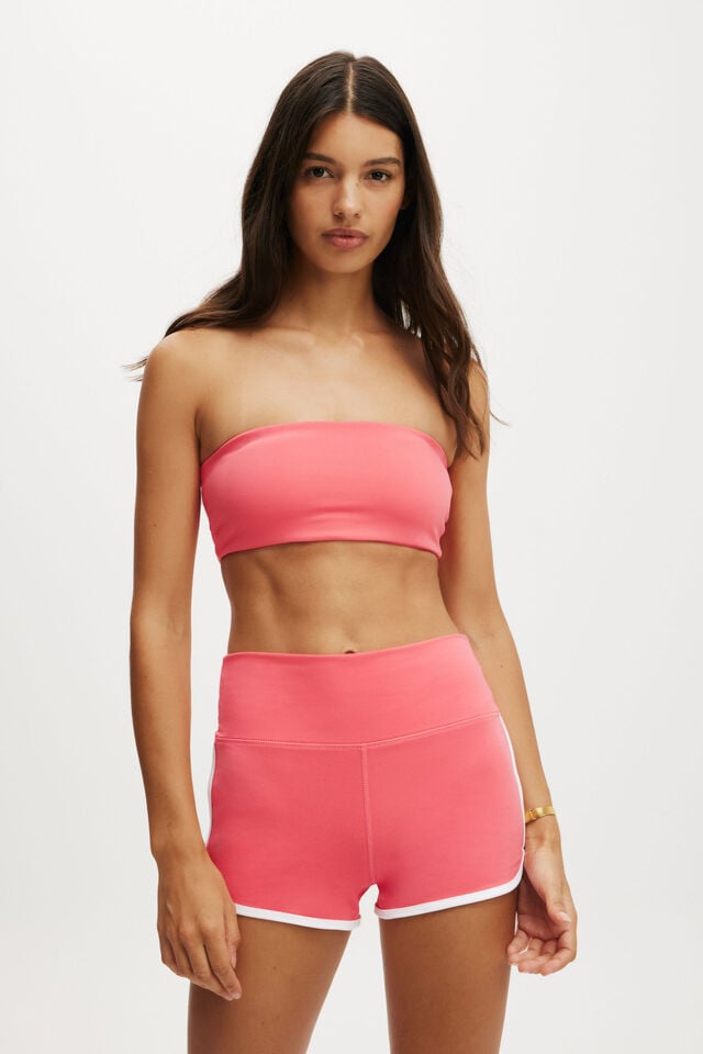 Cotton On Ultra Soft Retro Shortie Short Coral Paradise