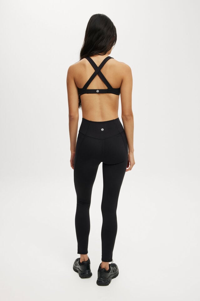 Cotton On Ultra Soft Side Pocket Full Length Tight Black