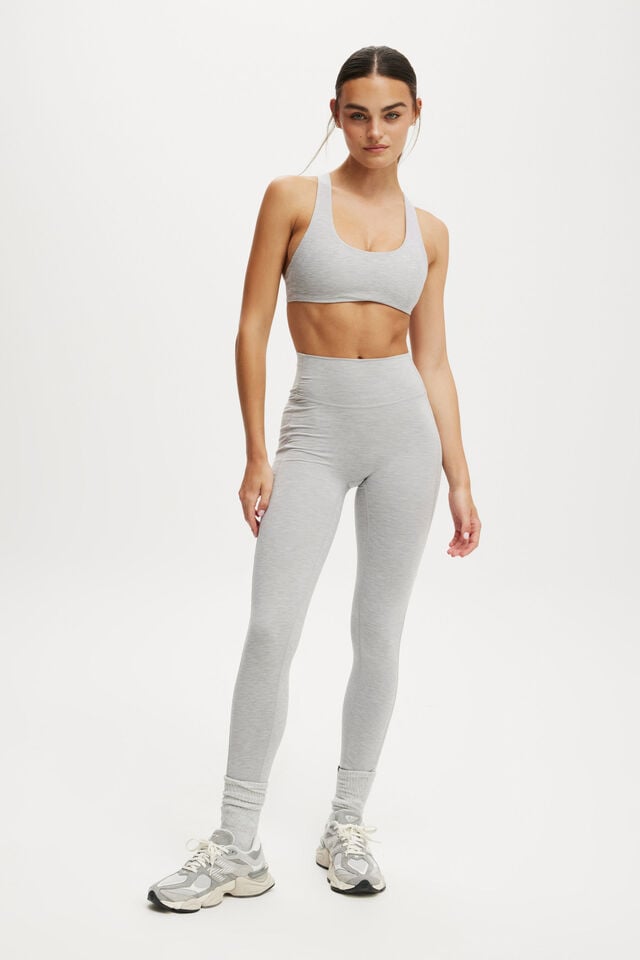 cotton on Ultra Soft Side Pocket Full Length Tight light grey marle