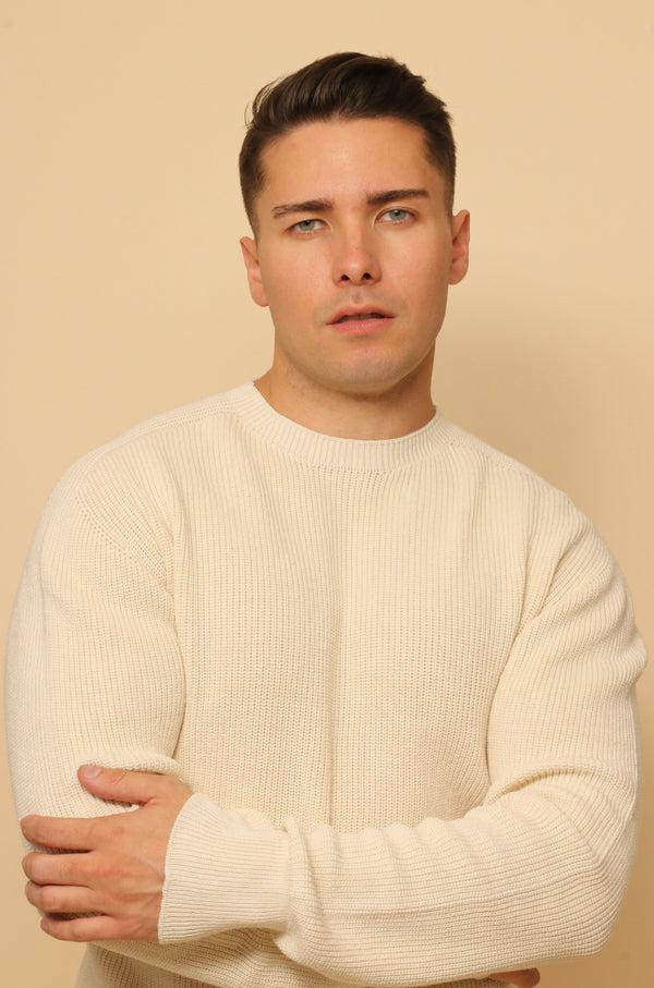 Cottonique Allergy-Free Close Neck Knitted Sweatshirt