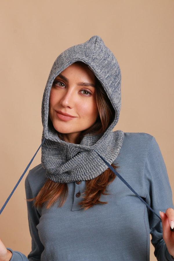 Cottonique Allergy-Free Knitted Snood With Drawstring