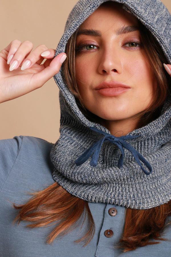 Cottonique Allergy-Free Knitted Snood With Drawstring