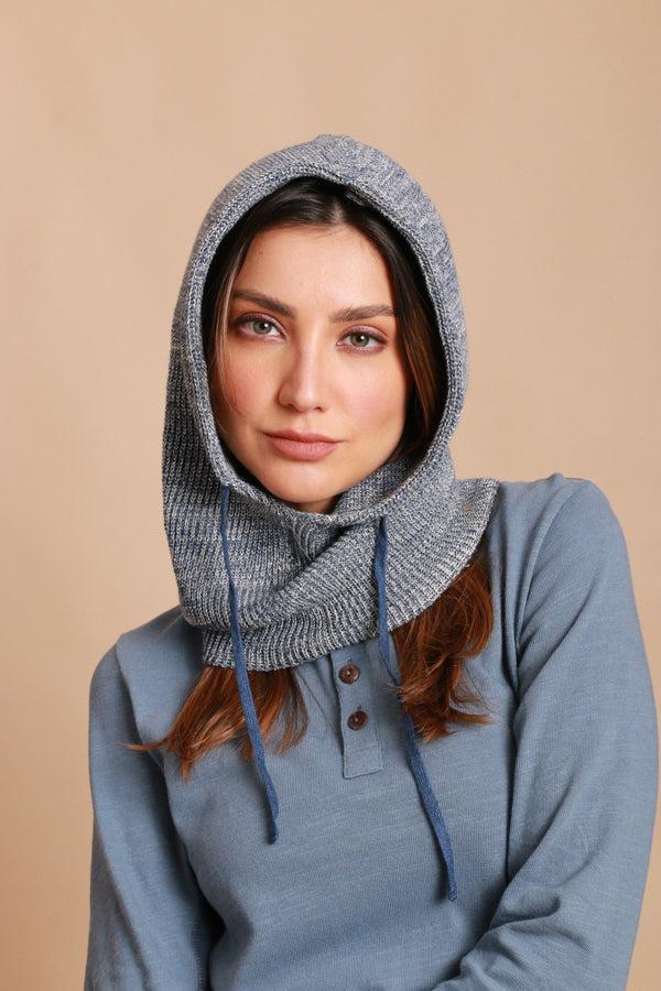 cottonique Allergy-Free Knitted Snood with Drawstring