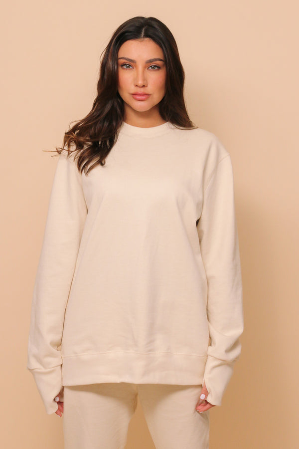 cottonique Allergy-Free Organic Cotton Pullover Sweatshirt cottonique Allergy-Free Organic Cotton Pullover Sweatshirt