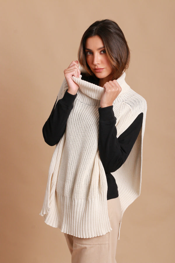 Cottonique Allergy-Free Women's Turtleneck Overlay