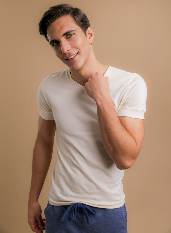 Cottonique Men's Athletic V-Neck Shirt