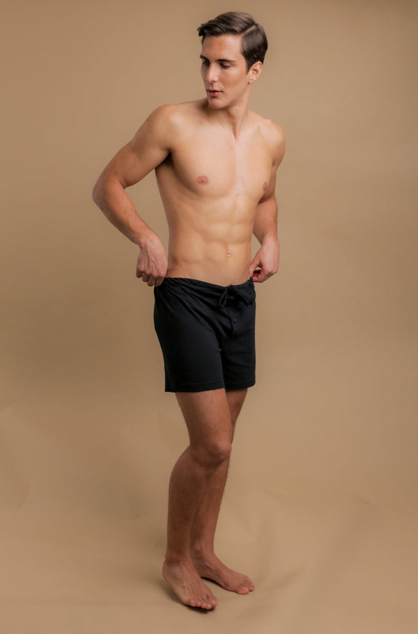 Cottonique Men's Drawstring Loose Boxer Shorts