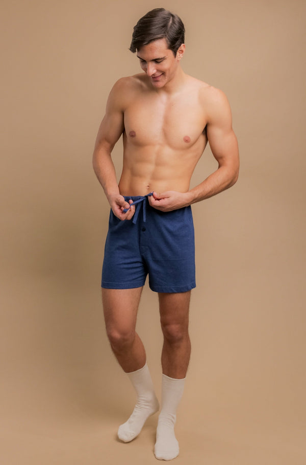 Cottonique Men's Drawstring Loose Boxer Shorts