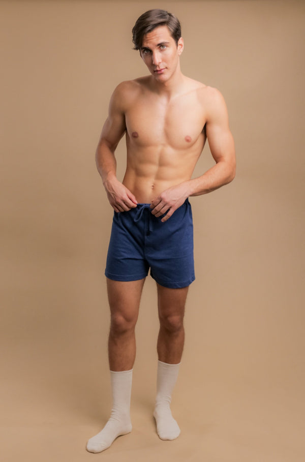 cottonique Men's Drawstring Loose Boxer Shorts