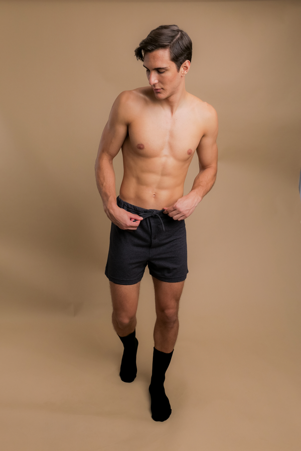 Cottonique Men's Drawstring Loose Boxer Shorts
