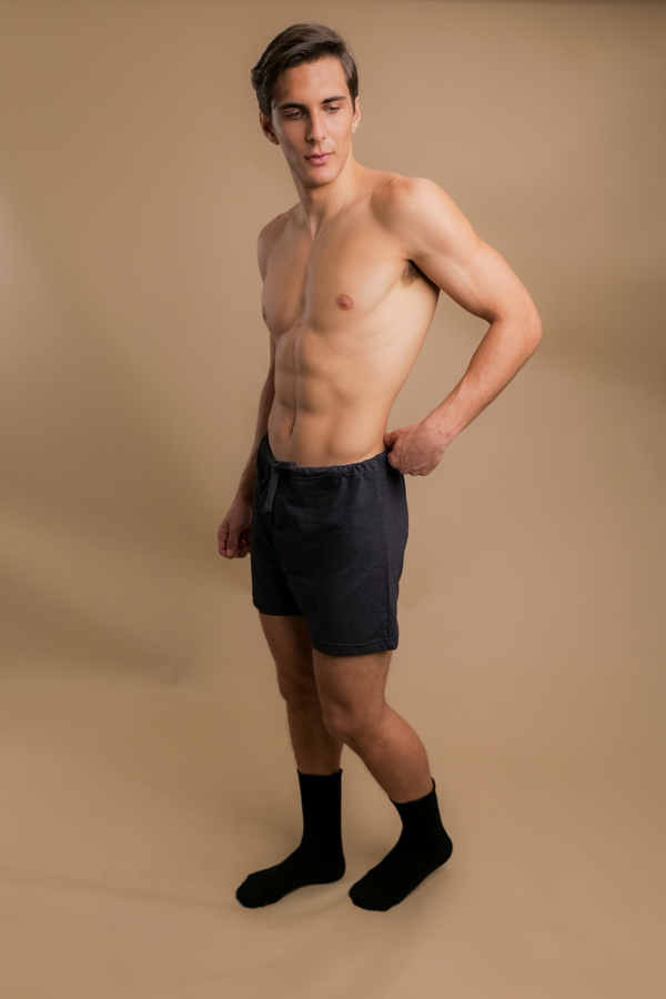 cottonique Men's Drawstring Loose Boxer Shorts