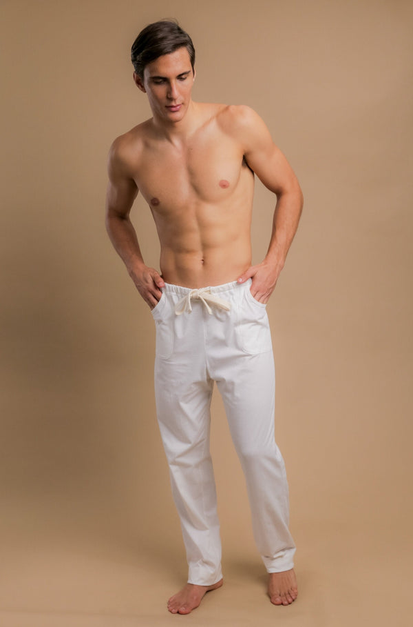 cottonique Men's Drawstring Lounge Pants