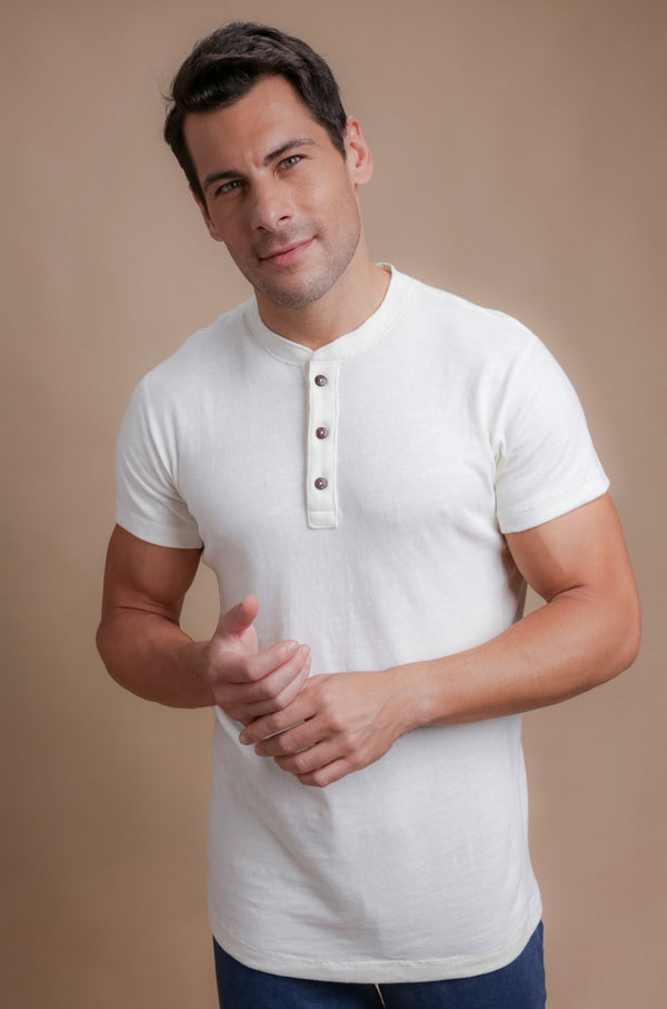 cottonique Men's Henley Shirt