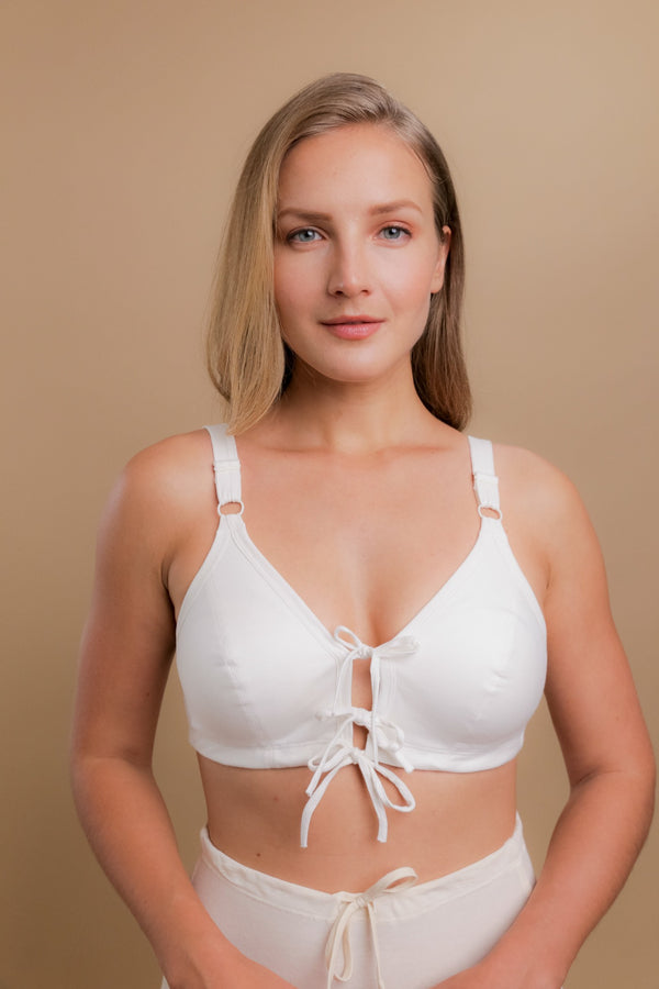 Cottonique Women's Drawstring Bra