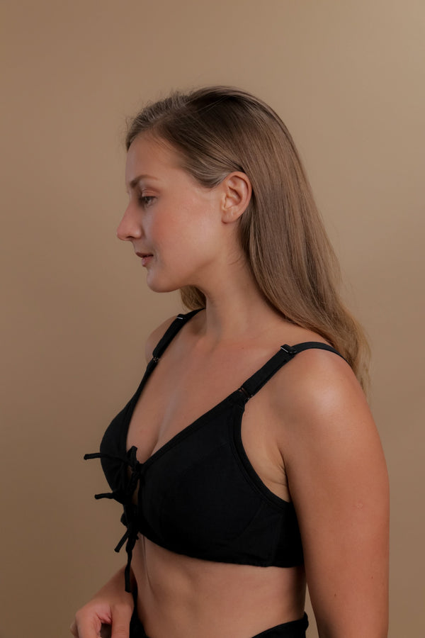 Cottonique Women's Drawstring Bra