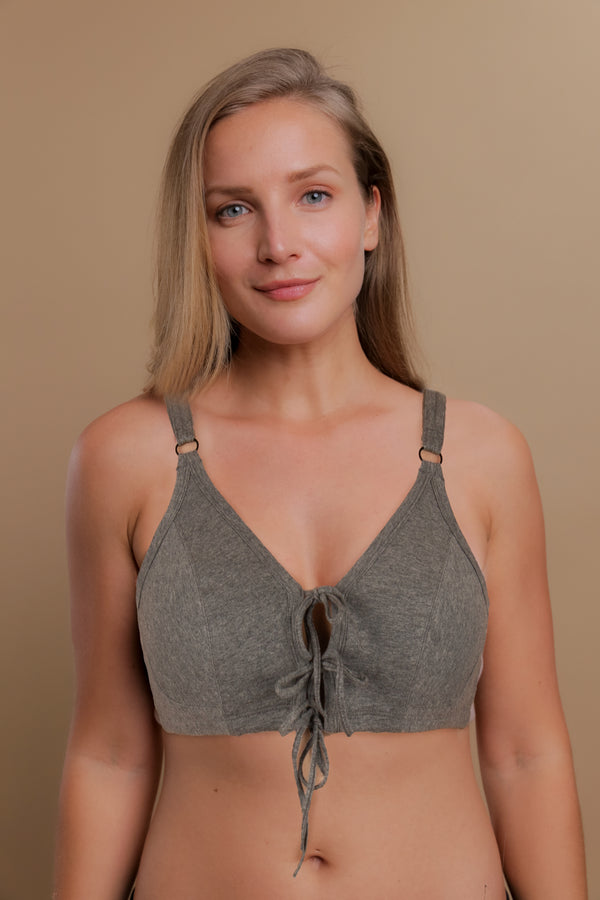 Cottonique Women's Drawstring Bra