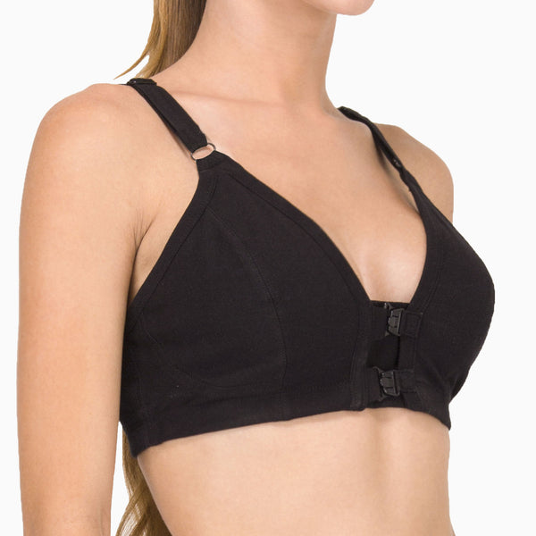 Cottonique Women's Front Closure Support Bra