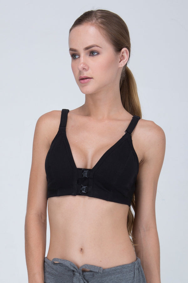 cottonique Women's Front Closure Support Bra