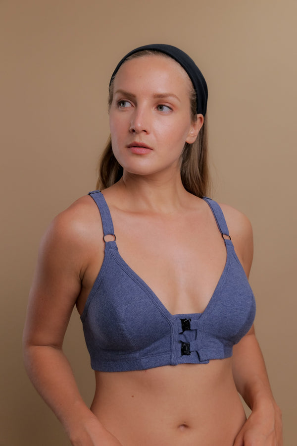 Cottonique Women's Front Closure Support Bra