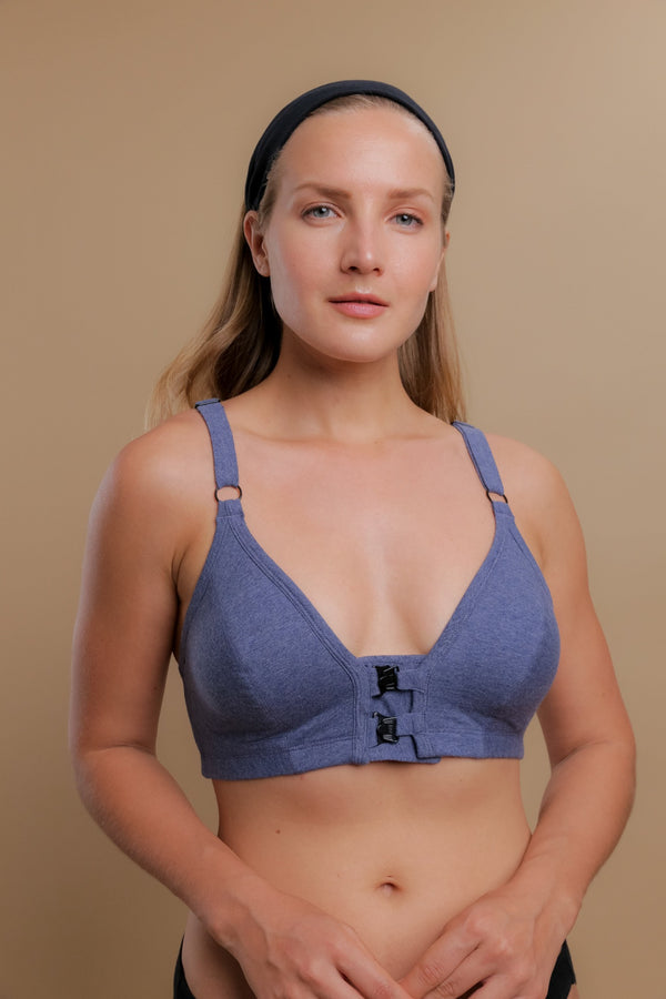 cottonique Women's Front Closure Support Bra